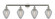 Geneseo - 4 Light - 43 inch - Polished Nickel - Adjustable Bath Vanity Light (3442|215-PN-G165-LED)