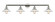 Halophane - 4 Light - 45 inch - Polished Nickel - Adjustable Bath Vanity Light (3442|215-PN-G1-LED)