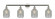 Stanton - 4 Light - 44 inch - Polished Nickel - Adjustable Bath Vanity Light (3442|215-PN-G262)