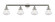 Olean - 4 Light - 43 inch - Polished Nickel - Adjustable Bath Vanity Light (3442|215-PN-G324-LED)