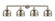 Bell - 4 Light - 45 inch - Brushed Satin Nickel - Adjustable Bath Vanity Light (3442|215-SN-G78-LED)
