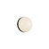 Globo 7-in Matte Black Damp-Rated Dimmable LED Wall/Vanity Light (7713|WV301001MB)