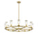 Revolve Clear Glass/Natural Brass 12 Lights Chandeliers (7713|CH309012NBCG)