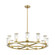 Revolve 33-in Clear Glass/Natural Brass 12 Light Chandelier (7713|CH309012NBCG)