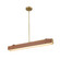 Valise 31-in Vintage Brass/Cognac Leather Dimmable LED Pendant (7713|PD307931VBCL)