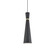 Vanderbilt 6-in Black With Gold Detail 1 Light Pendant (461|493206-BK/GD)