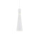 Vanderbilt 6-in White With Gold Detail 1 Light Pendant (461|493206-WH/GD)