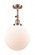 Beacon - 1 Light - 12 inch - Antique Copper - Adjustable Semi-Flush Mount (3442|201F-AC-G201-12-LED)