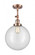 Beacon - 1 Light - 12 inch - Antique Copper - Adjustable Semi-Flush Mount (3442|201F-AC-G202-12-LED)