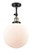 Beacon - 1 Light - 12 inch - Black Antique Brass - Adjustable Semi-Flush Mount (3442|201F-BAB-G201-12)