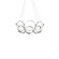 Oros 24-in Antique Silver Dimmable LED Chandelier (461|CH94824-AS)