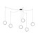 Marquee Black Multi Pendant Canopy System (461|CNM13AC-BK)