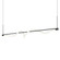 Cursive 54-in Black LED Linear Pendant (461|LP95354-BK)