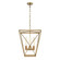 Lattice Vintage Brass 4 Lights Socket Pendant (7713|PD309616VB)