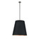 Calor 25-in Black Linen With Gold Parchment/Urban Bronze 3 Lights Socket Pendant (7713|PD311025UBBG)