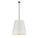Calor 25-in Urban Bronze/White Linen With Gold Parchment 3 Lights Socket Pendant (7713|PD311025UBWG)
