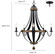 Ellijay 5-Light Chandelier Ceiling Light Matte Black/Wood Tone (670|2395-MB/WT)