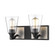 2-Light Vanity Matte Black/Brushed Pewter (670|3372-MB/BPW)