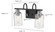 Clifton 2-Light Vanity Matte Black/Brushed Nickel (670|3512-MB/BN)