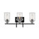 Clifton 3-Light Vanity Matte Black/Brushed Nickel (670|3513-MB/BN)
