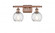 Small Twisted Swirl 2 Light Bath Vanity Light part of the Ballston Collection (3442|516-2W-AC-G1214-6)
