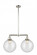 Beacon - 2 Light - 27 inch - Polished Nickel - Stem Hung - Island Light (3442|209-PN-G204-12-LED)