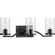 Lassiter Collection Three-Light Matte Black Clear Glass Modern Bath Vanity Light (149|P300258-031)