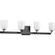 Moore Collection Four-Light Matte Black White Opal Glass Luxe Bath Vanity Light (149|P300283-031)