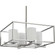 Chadwick Collection Four-Light Brushed Nickel Etched Opal Glass Modern Chandelier Light (149|P400226-009)