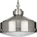 Loftin Collection One-Light Brushed Nickel Clear Patterned Glass Farmhouse Pendant Light (149|P500170-009)
