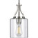 Lassiter Collection One-Light Brushed Nickel Clear Glass Modern Pendant Light (149|P500208-009)