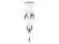 Aspen  13 Light Multi  Pendant in Polished Chrome with Bubbled Crystal (4450|HF1905-13-AP-CH)
