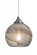Besa, Jilly Cord Pendant, Vapor Smoke, Satin Nickel Finish, 1x60W Medium Base (127|1JT-JILLYSM-SN)