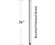 36'' Downrod in Brushed Polished Nickel (20|DR36BNK)
