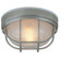 Round Bulkhead 1 Light Large Flush/Wall Mount in Stainless Steel (20|Z395-SS)
