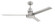 Mondo 54'' 3-Blade Ceiling Fan in Brushed Polished Nickel w/ Brushed Polished Nickel Blades (20|MND54BNK3)