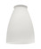 2 1/4'' Glass- Frosted Matte White, Slim Cone (20|411W)