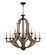 Winton 12 Light Chandelier in Weathered Pine/Bronze (20|35112-WP)
