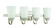 Grace 4 Light Vanity in Brushed Polished Nickel (20|41904-BNK)