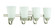 Grace 4 Light Vanity in Brushed Polished Nickel (20|41904-BNK)