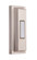 Surface Mount LED Lighted Push Button, Beveled Rectangle in Brushed Polished Nickel (20|PB5005-BNK)