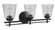 Drake 3 Light Vanity in Flat Black (20|19624FB3)