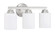 Bolden 3 Light Vanity in Brushed Polished Nickel (White Glass) (20|50503-BNK-WG)