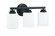 Bolden 3 Light Vanity in Flat Black (White Glass) (20|50503-FB-WG)