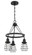 Thatcher 3 Light Down Chandelier in Flat Black (20|50623-FB)