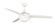 Phaze 3 52'' 3-Blade Ceiling Fan in White w/ White Blades; Integrated Light Kit (20|PHA52W3)