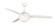 Phaze 3 52'' 3-Blade Ceiling Fan in White w/ White Blades; Integrated Light Kit (20|PHA52W3)