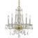 Traditional Crystal 5 Light Swarovski Strass Crystal Polished Brass Chandelier (205|1061-PB-CL-S)