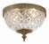 Radley 8'' Olde Brass Faceted Cut Glass Bowl Flush Mount (205|117-8-OB)