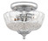 Crystorama 2 Light Polished Chrome Crystal Semi Flush Mount (205|55-SF-CH)